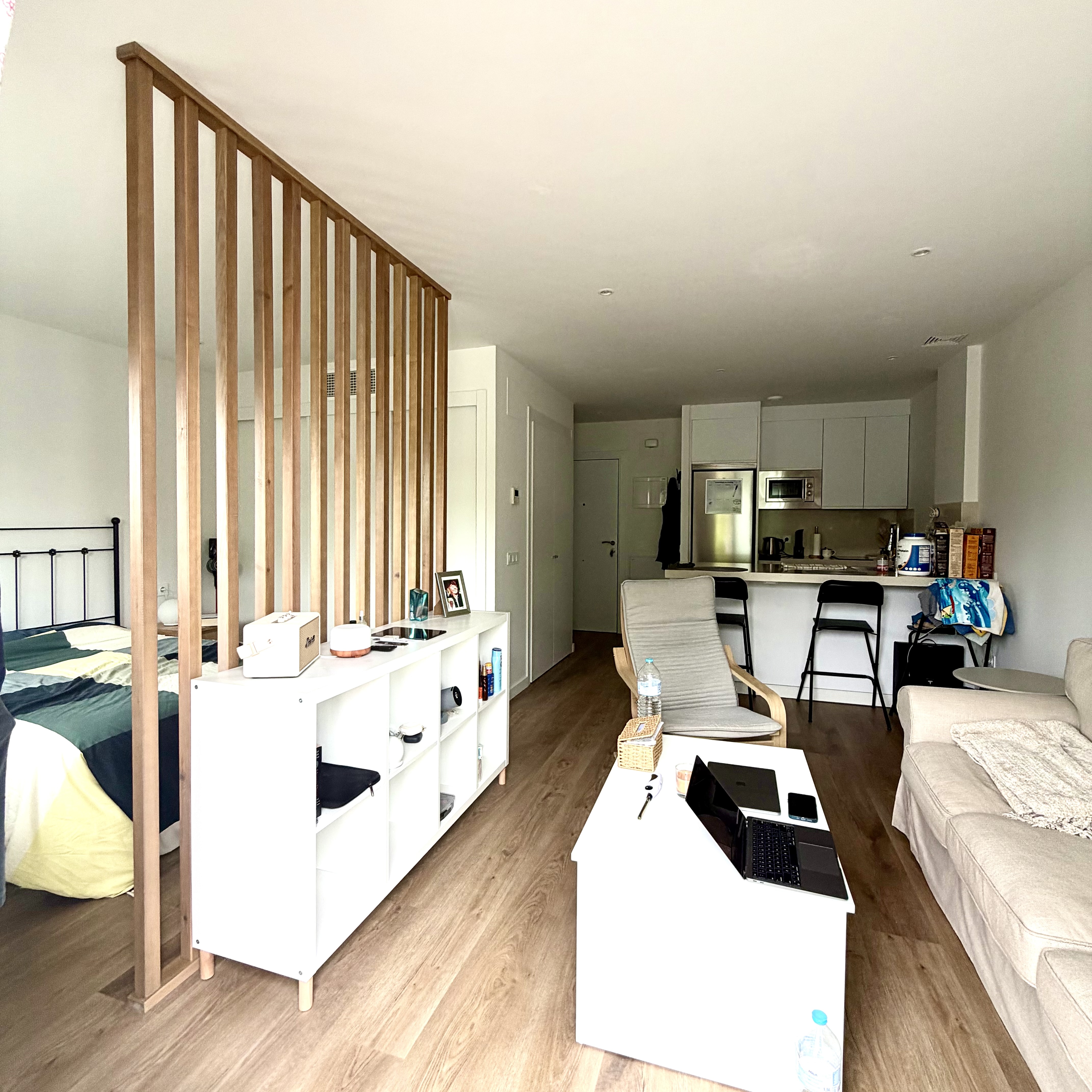 Another angle of the apartment: simple, bright, and practical.