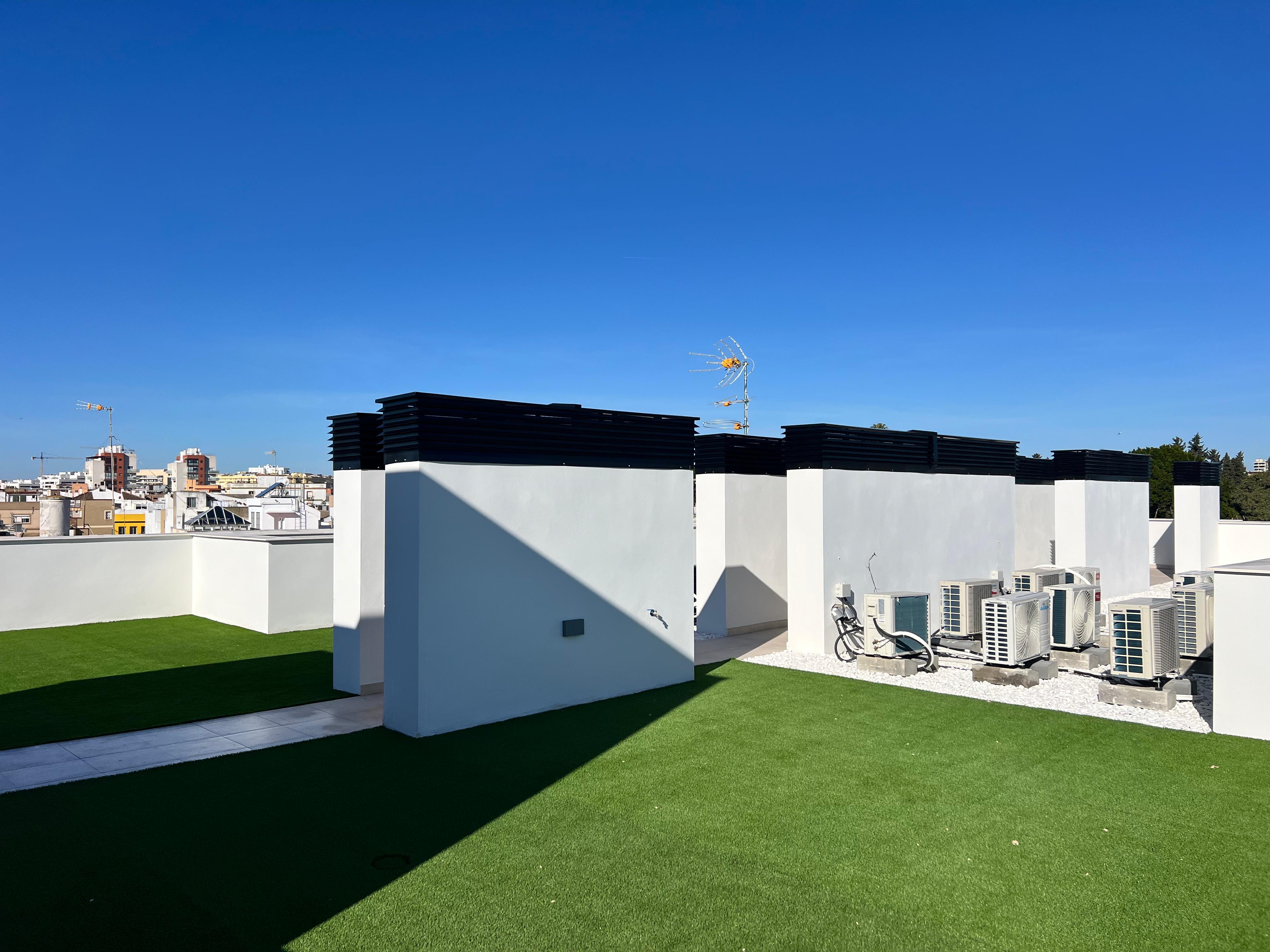 (Almost) private roof terrace.